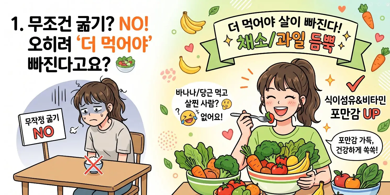 먹으면서 하는 다이어트 식습관