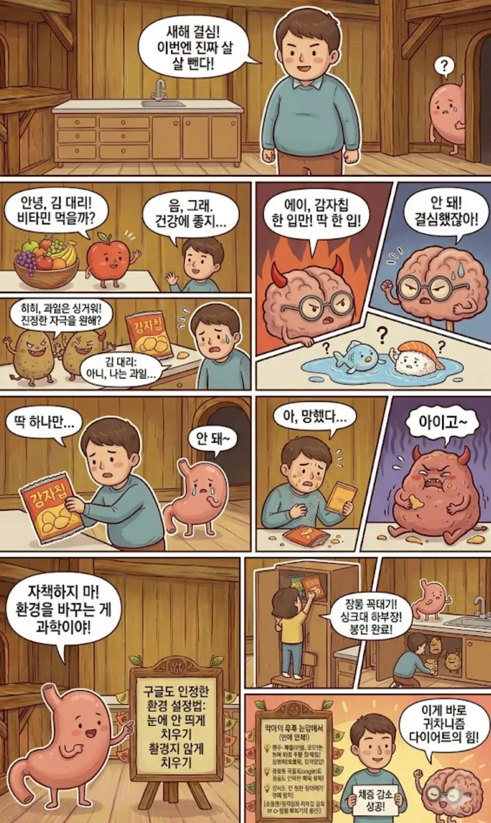 다이어트 식단 조절 간식 차단