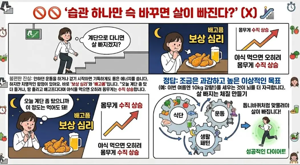 다이어트 성공 방해하는 보상심리
